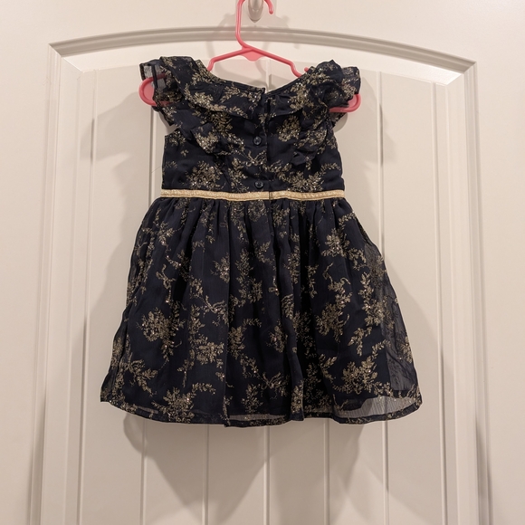 Janie and Jack Navy Floral Dress - Picture 4 of 6
